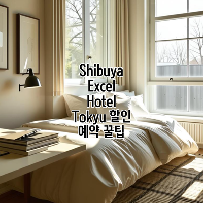 Shibuya Excel Hotel Tokyu 할인 예약 꿀팁