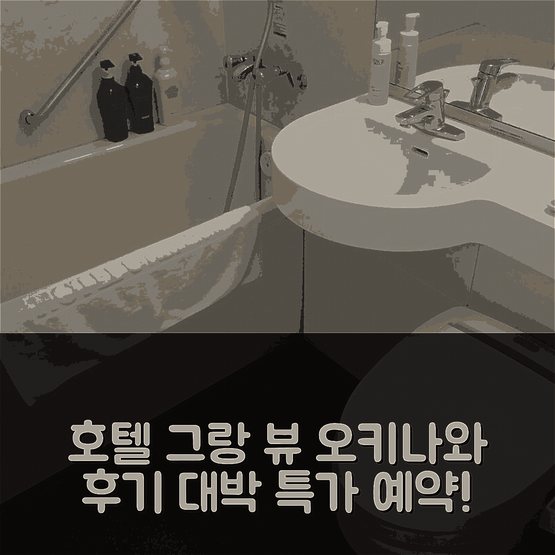 호텔 그랑 뷰 가든 오키나와 후기 & 꿀팁 - 대박 특가 예약!