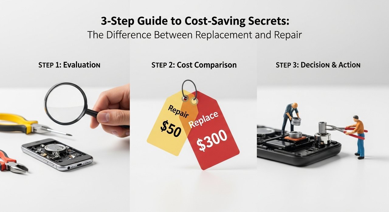 절약 비법! 교체와 수리 차이 비용 기준 3단계 가이드
