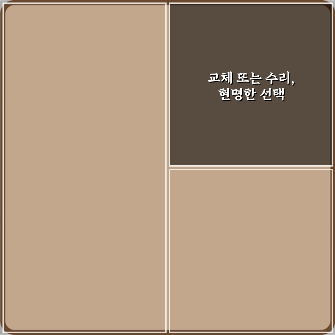 절약 비법! 교체와 수리 차이 비용 기준 3단계 가이드